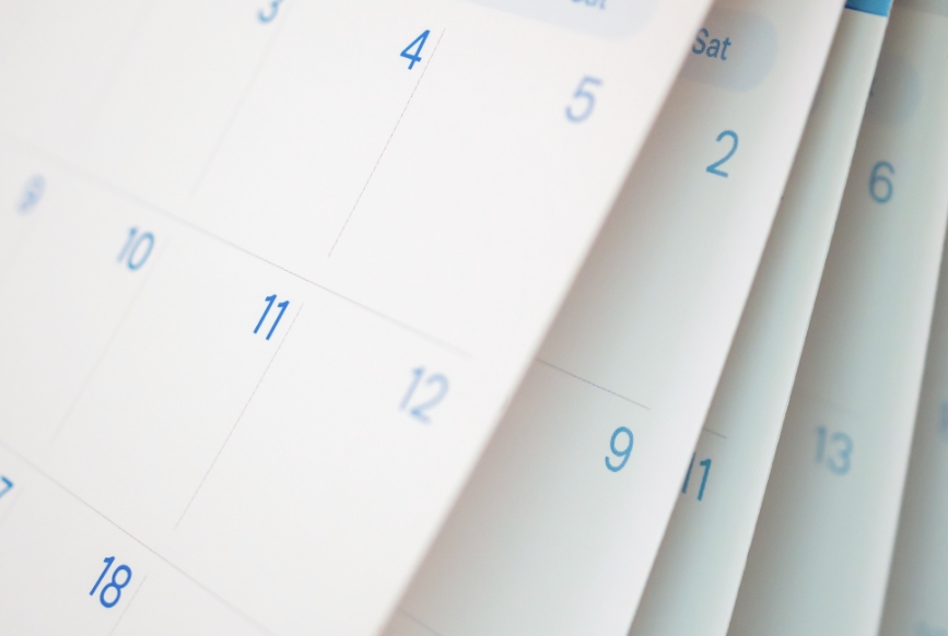 マルト水谷の365日配送をイメージしたカレンダー